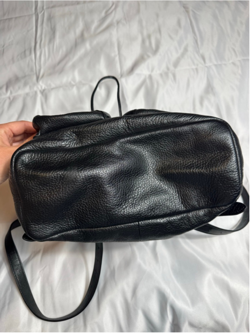 Women’s black Coach pebble leather Billie backpack - Picture 8 of 8